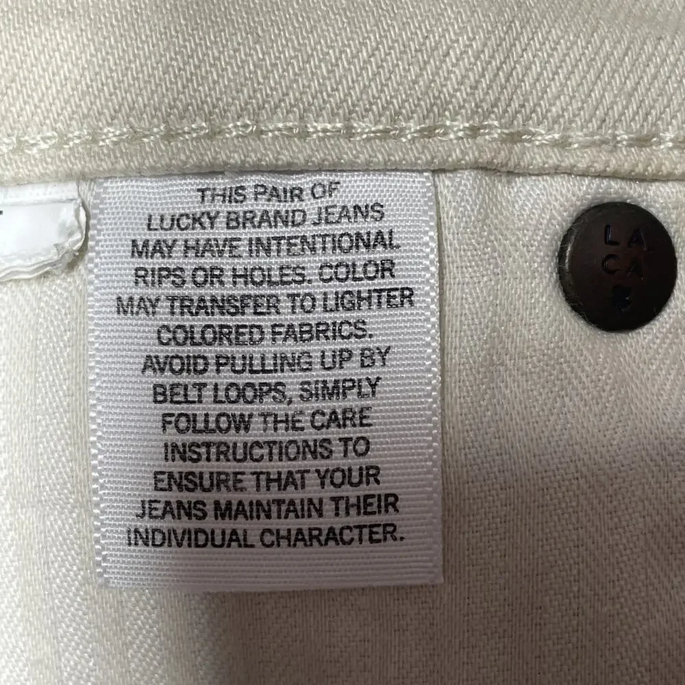Lucky Brand Women’s Malibu Shorts - Beige / Aztec Print Detail - Size 6/28